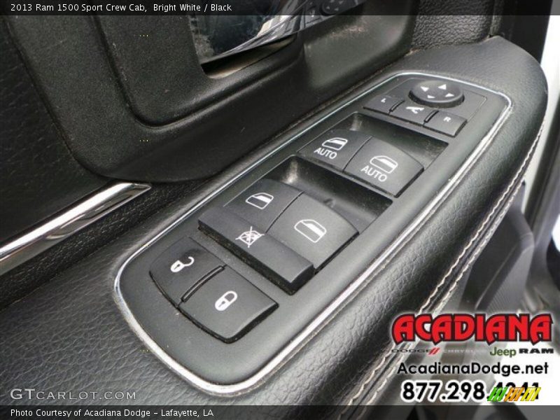 Bright White / Black 2013 Ram 1500 Sport Crew Cab