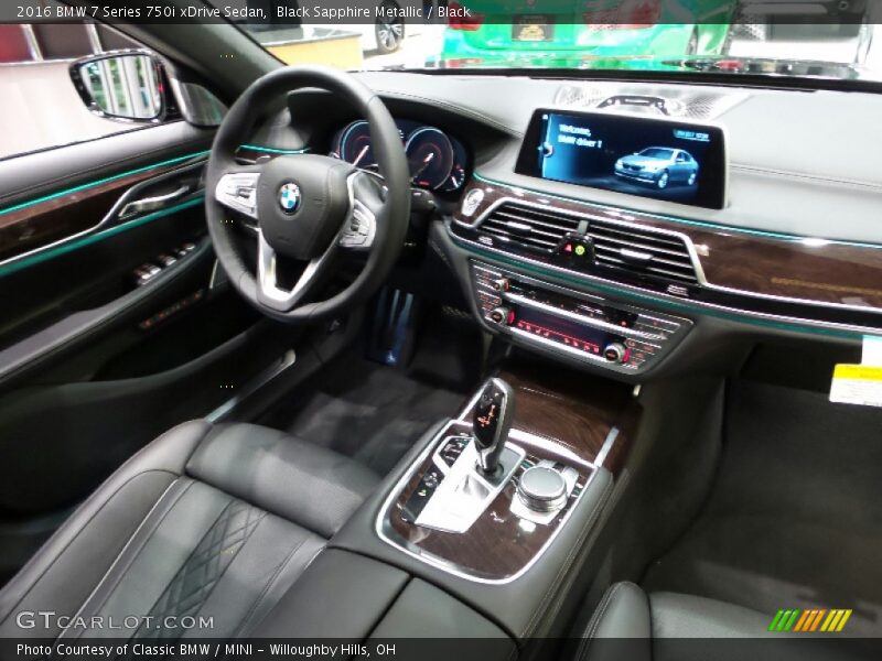 Black Sapphire Metallic / Black 2016 BMW 7 Series 750i xDrive Sedan