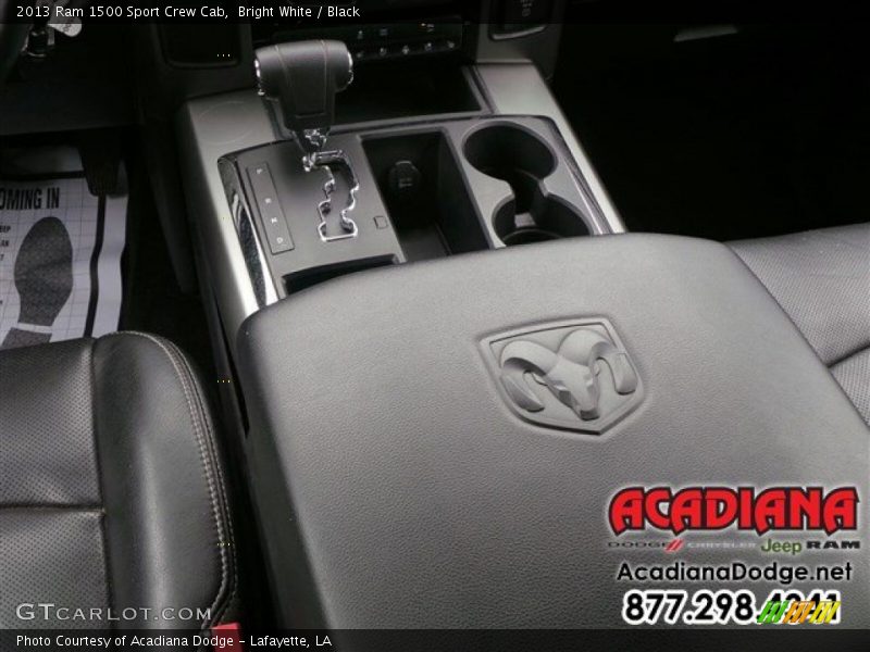 Bright White / Black 2013 Ram 1500 Sport Crew Cab