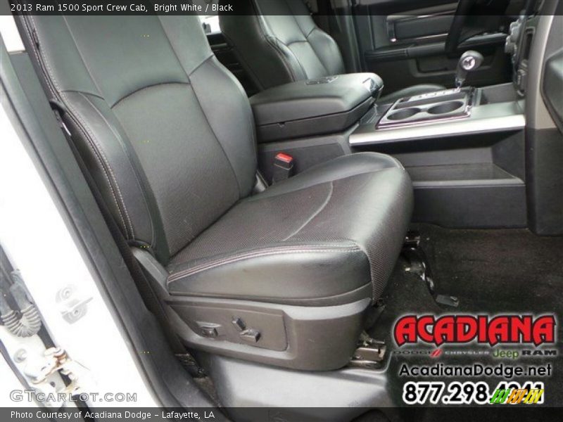 Bright White / Black 2013 Ram 1500 Sport Crew Cab