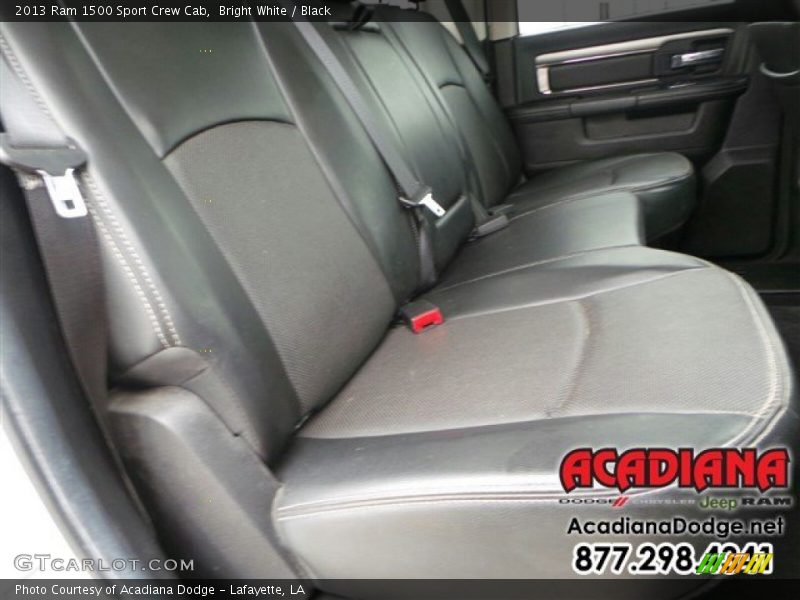 Bright White / Black 2013 Ram 1500 Sport Crew Cab