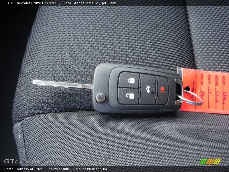Black Granite Metallic / Jet Black 2016 Chevrolet Cruze Limited LT