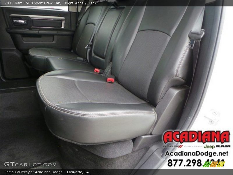 Bright White / Black 2013 Ram 1500 Sport Crew Cab