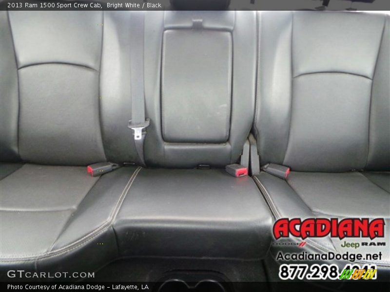 Bright White / Black 2013 Ram 1500 Sport Crew Cab