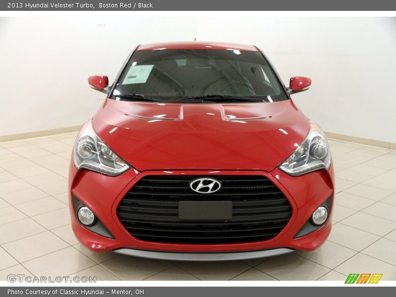 Boston Red / Black 2013 Hyundai Veloster Turbo