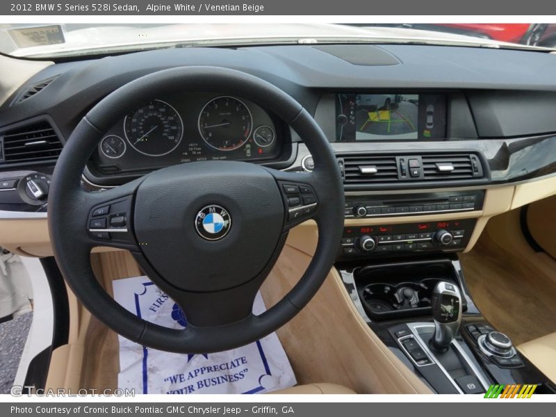 Alpine White / Venetian Beige 2012 BMW 5 Series 528i Sedan