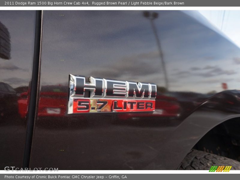 Rugged Brown Pearl / Light Pebble Beige/Bark Brown 2011 Dodge Ram 1500 Big Horn Crew Cab 4x4