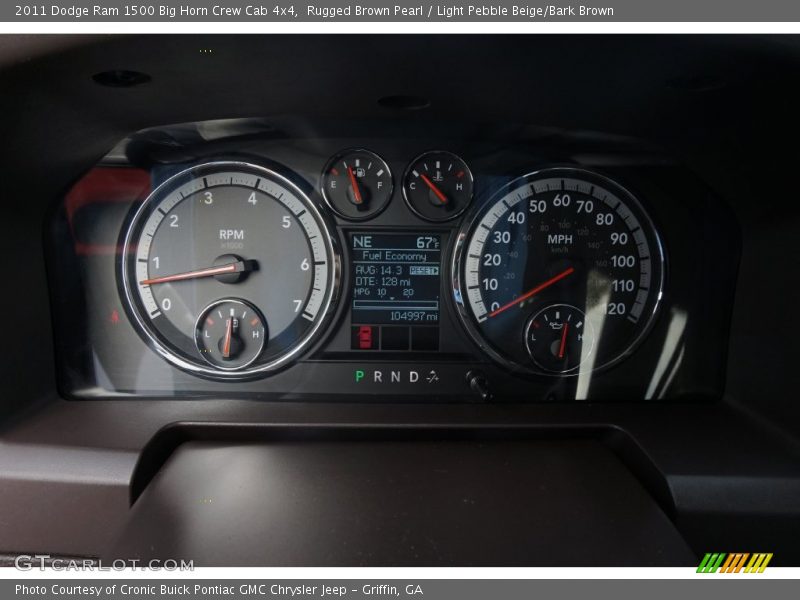 Rugged Brown Pearl / Light Pebble Beige/Bark Brown 2011 Dodge Ram 1500 Big Horn Crew Cab 4x4