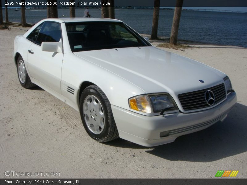 Polar White / Blue 1995 Mercedes-Benz SL 500 Roadster