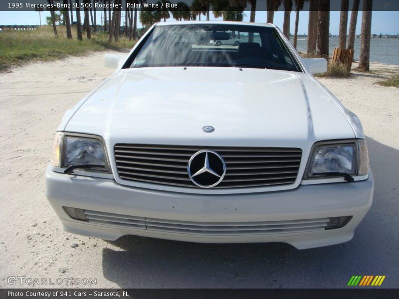 Polar White / Blue 1995 Mercedes-Benz SL 500 Roadster