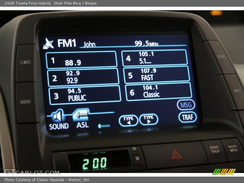 Silver Pine Mica / Bisque 2008 Toyota Prius Hybrid