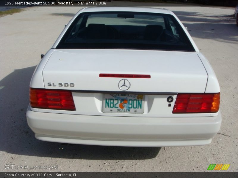 Polar White / Blue 1995 Mercedes-Benz SL 500 Roadster