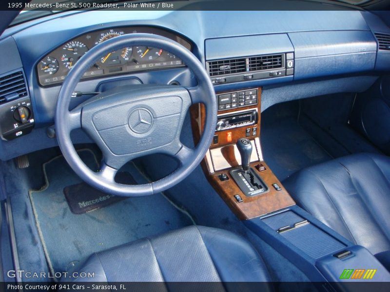 Blue Interior - 1995 SL 500 Roadster 
