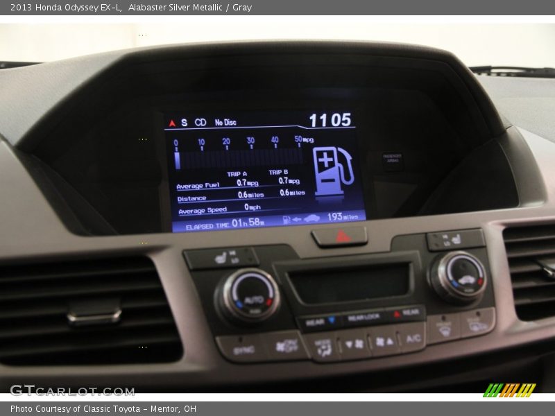 Alabaster Silver Metallic / Gray 2013 Honda Odyssey EX-L