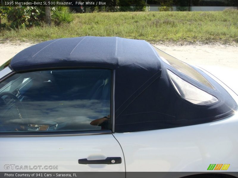 Polar White / Blue 1995 Mercedes-Benz SL 500 Roadster