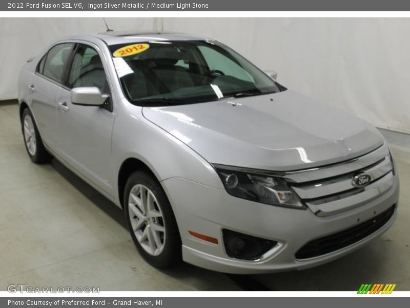 Ingot Silver Metallic / Medium Light Stone 2012 Ford Fusion SEL V6