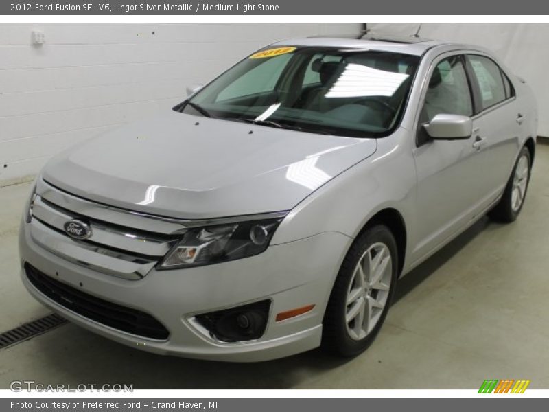 Ingot Silver Metallic / Medium Light Stone 2012 Ford Fusion SEL V6