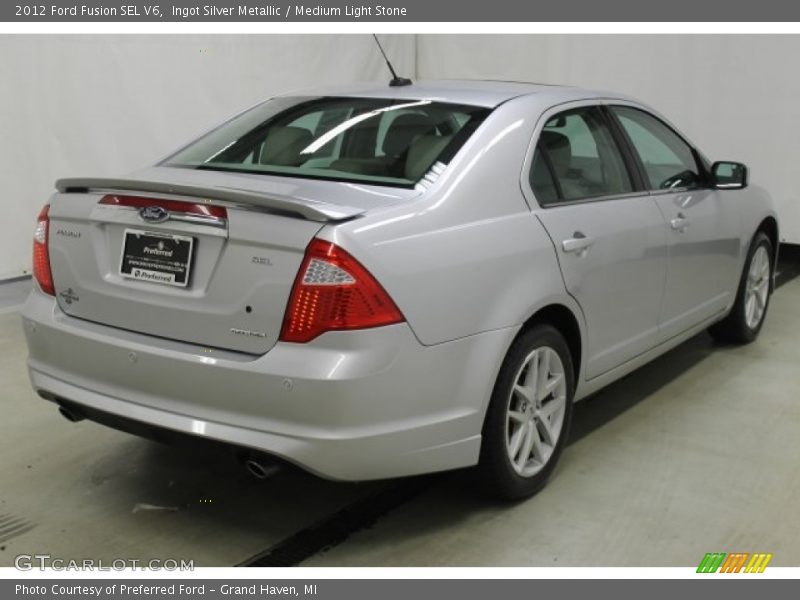 Ingot Silver Metallic / Medium Light Stone 2012 Ford Fusion SEL V6