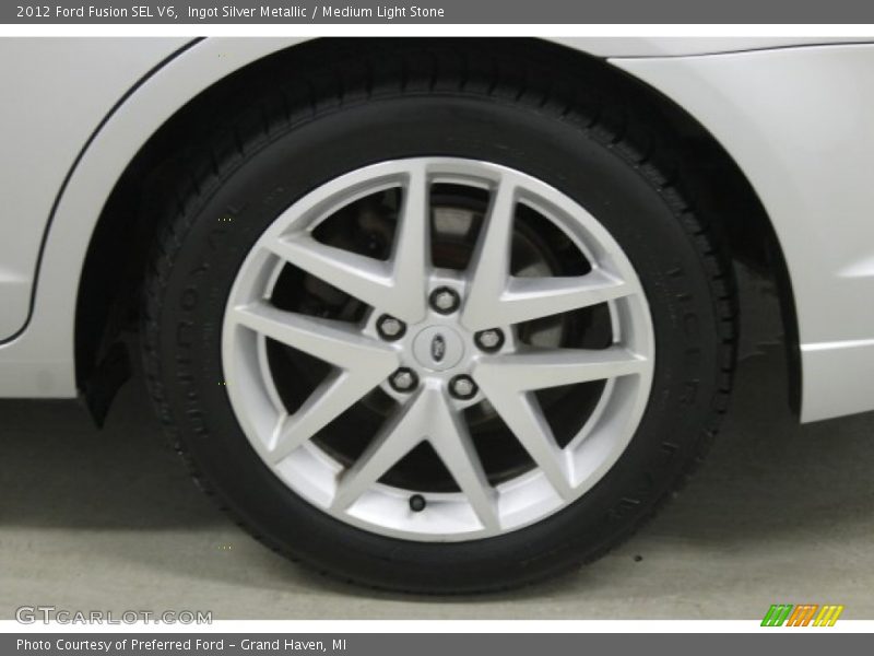 Ingot Silver Metallic / Medium Light Stone 2012 Ford Fusion SEL V6