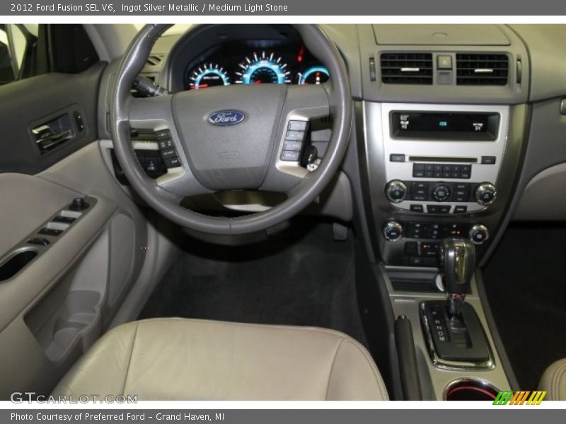 Ingot Silver Metallic / Medium Light Stone 2012 Ford Fusion SEL V6