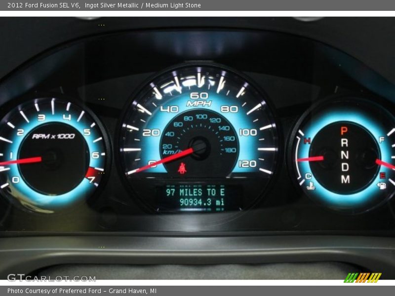 Ingot Silver Metallic / Medium Light Stone 2012 Ford Fusion SEL V6