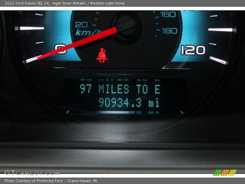 Ingot Silver Metallic / Medium Light Stone 2012 Ford Fusion SEL V6