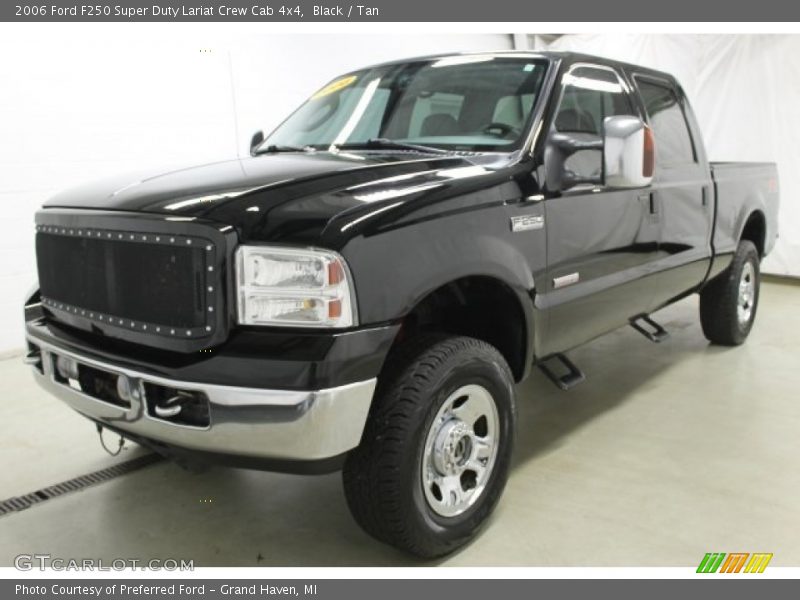 Black / Tan 2006 Ford F250 Super Duty Lariat Crew Cab 4x4