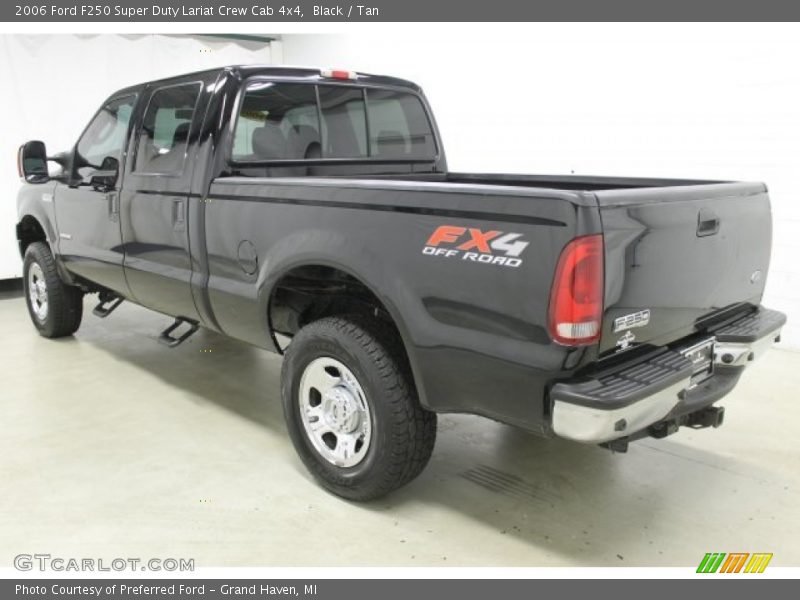 Black / Tan 2006 Ford F250 Super Duty Lariat Crew Cab 4x4