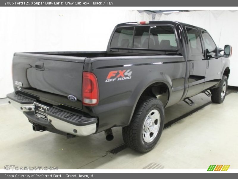 Black / Tan 2006 Ford F250 Super Duty Lariat Crew Cab 4x4