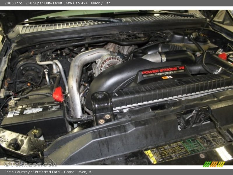 Black / Tan 2006 Ford F250 Super Duty Lariat Crew Cab 4x4