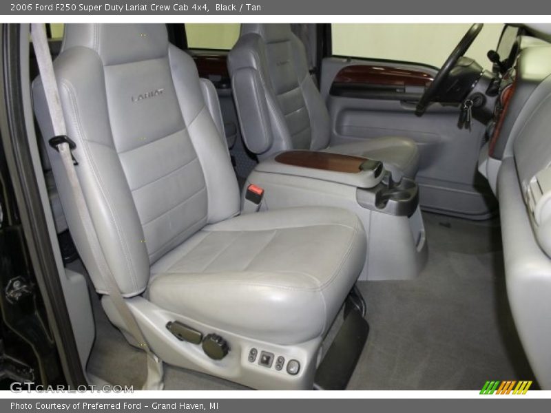 Black / Tan 2006 Ford F250 Super Duty Lariat Crew Cab 4x4
