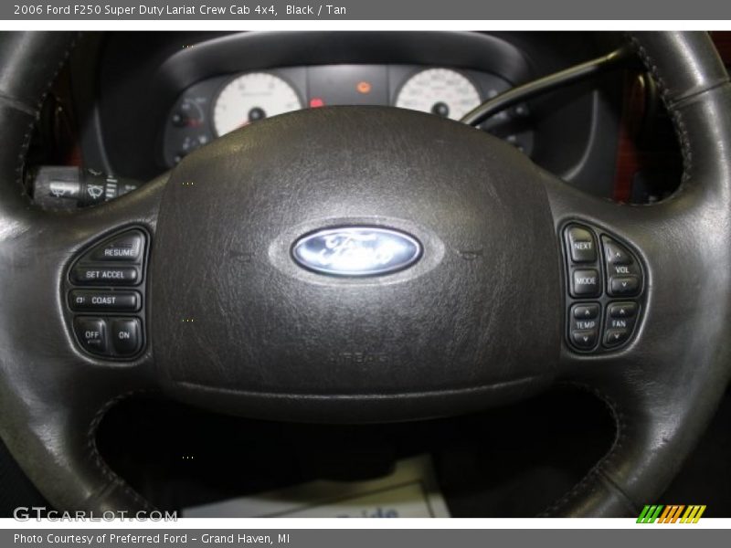 Black / Tan 2006 Ford F250 Super Duty Lariat Crew Cab 4x4