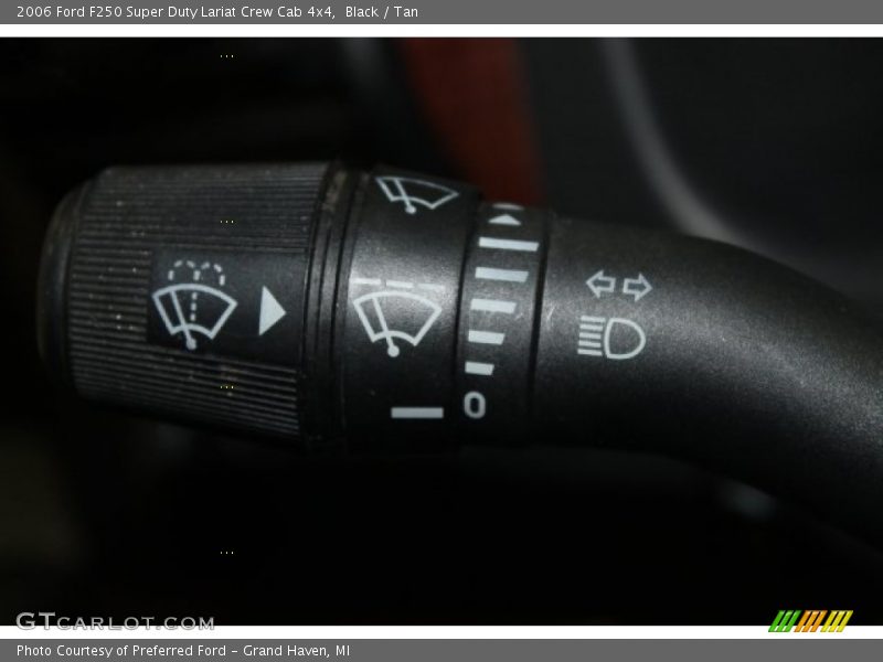 Black / Tan 2006 Ford F250 Super Duty Lariat Crew Cab 4x4