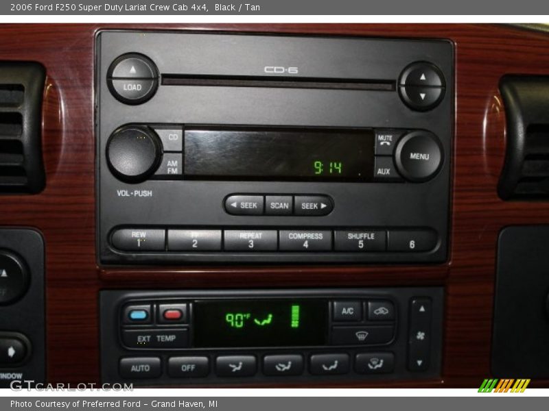 Black / Tan 2006 Ford F250 Super Duty Lariat Crew Cab 4x4