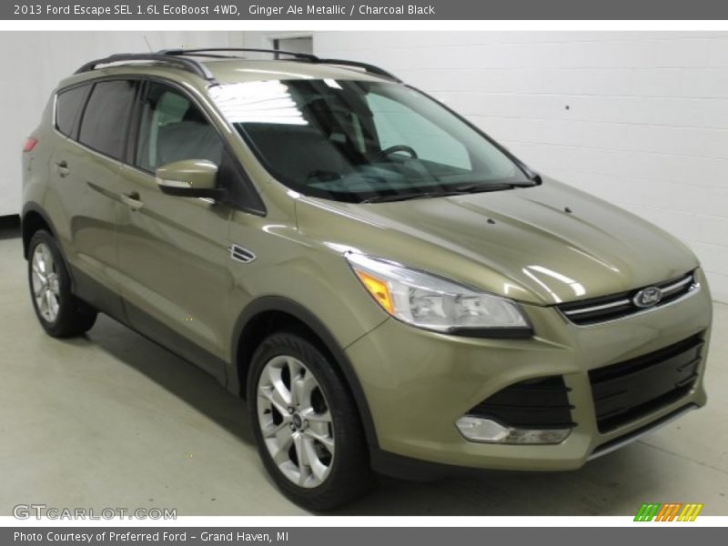 Ginger Ale Metallic / Charcoal Black 2013 Ford Escape SEL 1.6L EcoBoost 4WD
