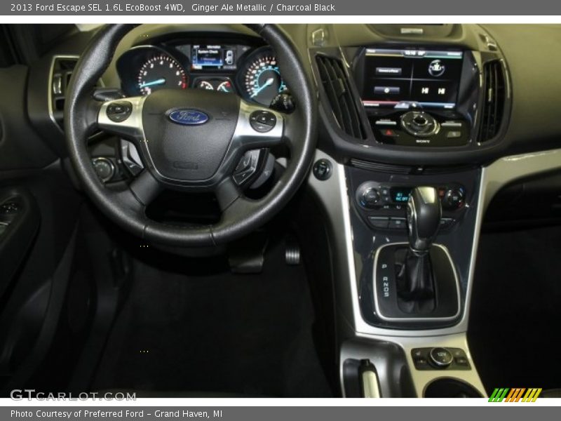 Ginger Ale Metallic / Charcoal Black 2013 Ford Escape SEL 1.6L EcoBoost 4WD
