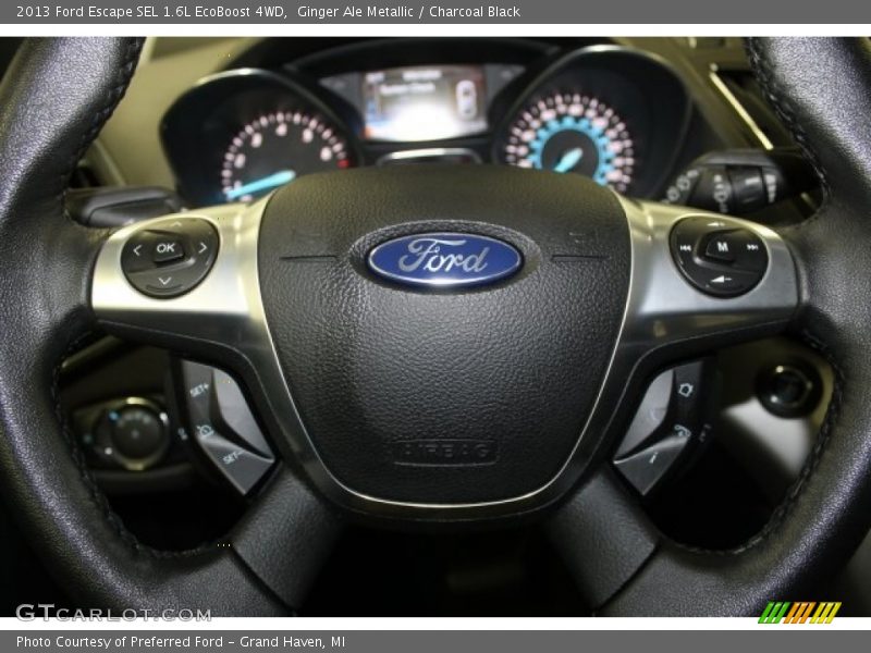 Ginger Ale Metallic / Charcoal Black 2013 Ford Escape SEL 1.6L EcoBoost 4WD
