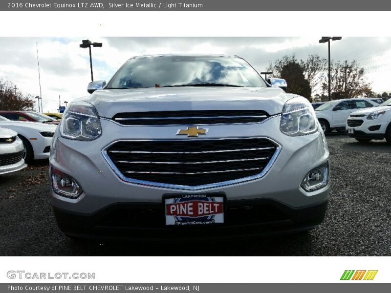 Silver Ice Metallic / Light Titanium 2016 Chevrolet Equinox LTZ AWD