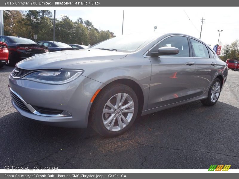 Billet Silver Metallic / Black 2016 Chrysler 200 Limited