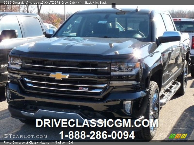 Black / Jet Black 2016 Chevrolet Silverado 1500 LTZ Z71 Crew Cab 4x4