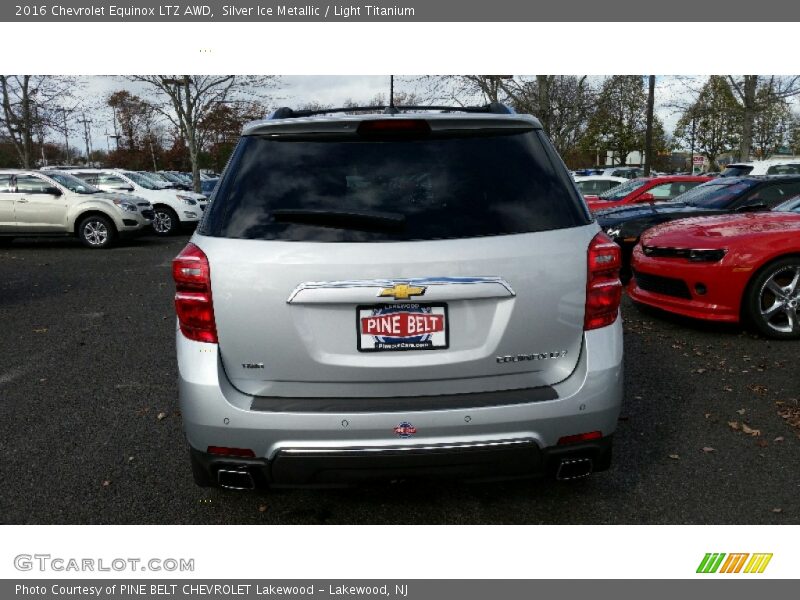 Silver Ice Metallic / Light Titanium 2016 Chevrolet Equinox LTZ AWD