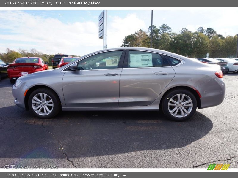 Billet Silver Metallic / Black 2016 Chrysler 200 Limited