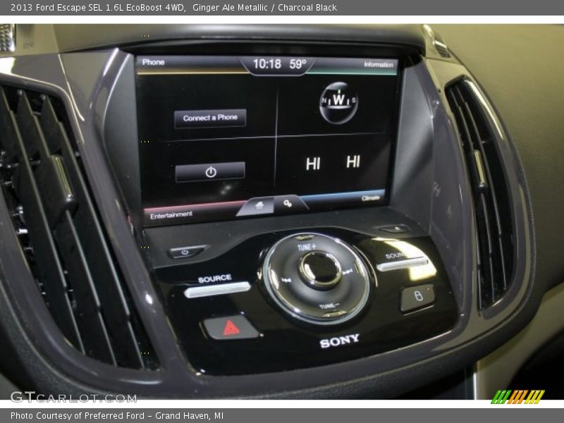 Ginger Ale Metallic / Charcoal Black 2013 Ford Escape SEL 1.6L EcoBoost 4WD