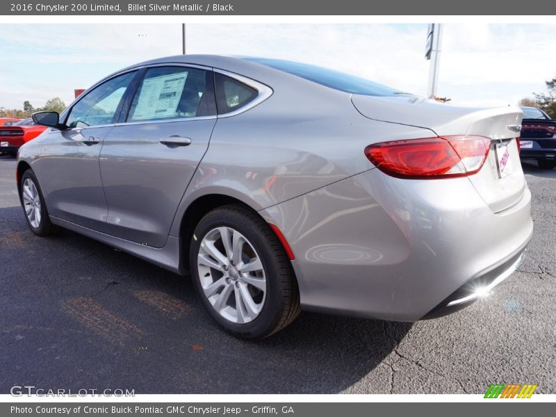 Billet Silver Metallic / Black 2016 Chrysler 200 Limited