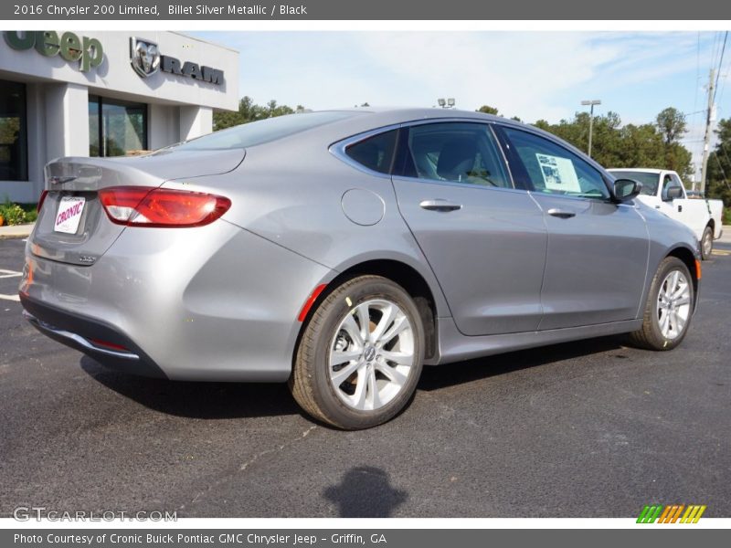 Billet Silver Metallic / Black 2016 Chrysler 200 Limited