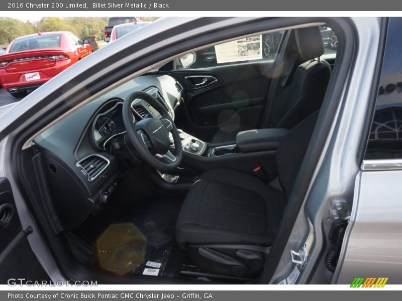Billet Silver Metallic / Black 2016 Chrysler 200 Limited