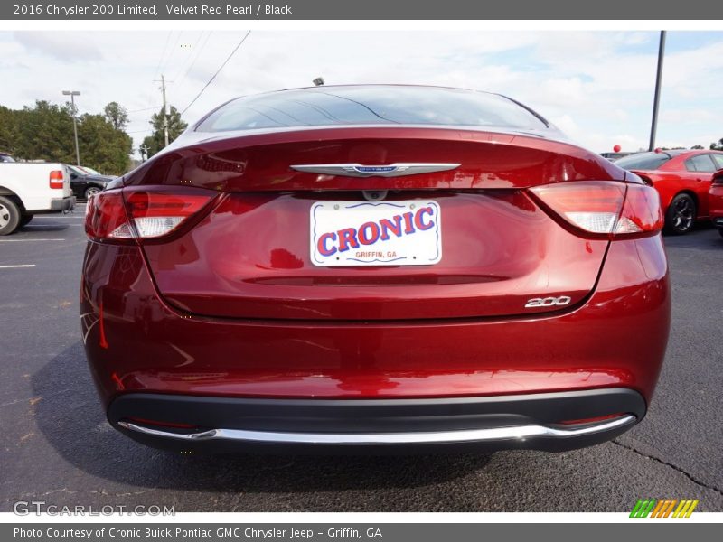 Velvet Red Pearl / Black 2016 Chrysler 200 Limited