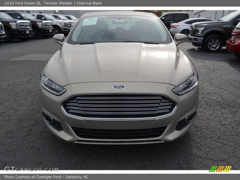 Tectonic Metallic / Charcoal Black 2016 Ford Fusion SE