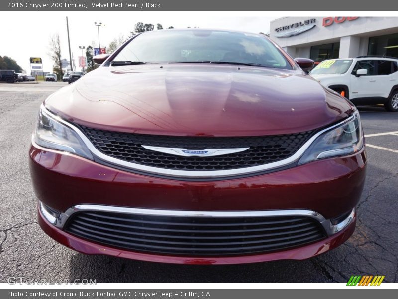 Velvet Red Pearl / Black 2016 Chrysler 200 Limited