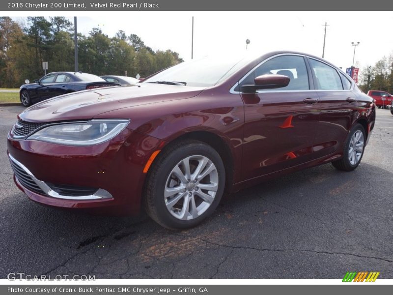 Velvet Red Pearl / Black 2016 Chrysler 200 Limited
